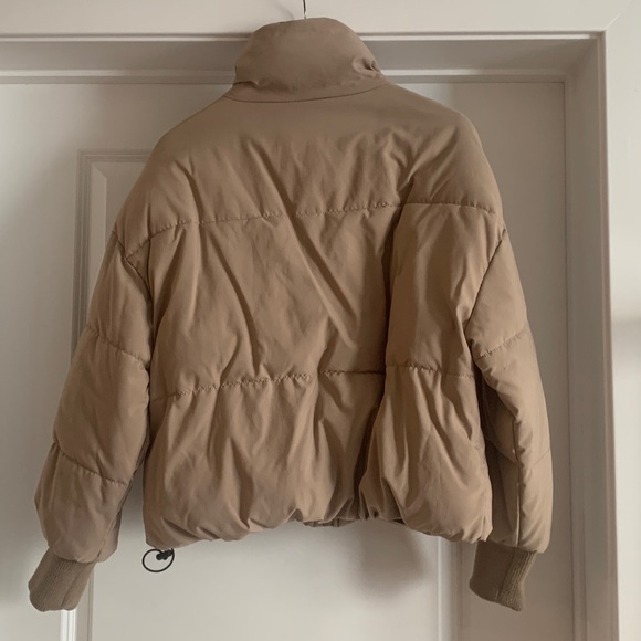Tan Puffer Jacket - Picture 2 of 5